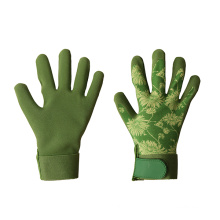 Серия сада темно -зеленый латекс -перчатки на липучке.